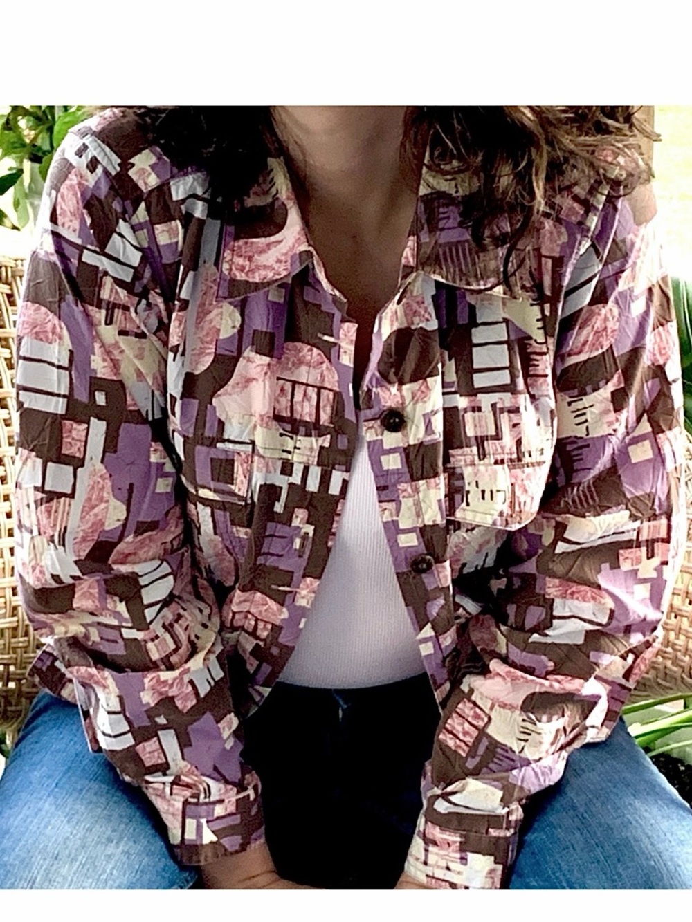 Christopher & Banks Geometric Pattern Jacket - Picture 2 of 5